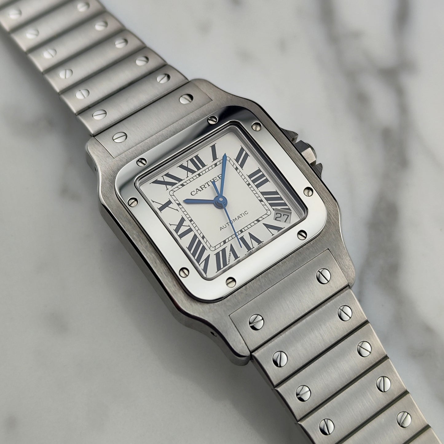 CARTIER Santos Galbee 32mm Mega Fullset Wempe Serviced 12/2025 [REF. 2823]