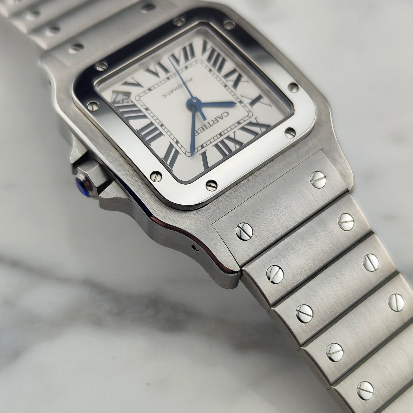 CARTIER Santos Galbee 32mm Mega Fullset Wempe Serviced 12/2025 [REF. 2823]