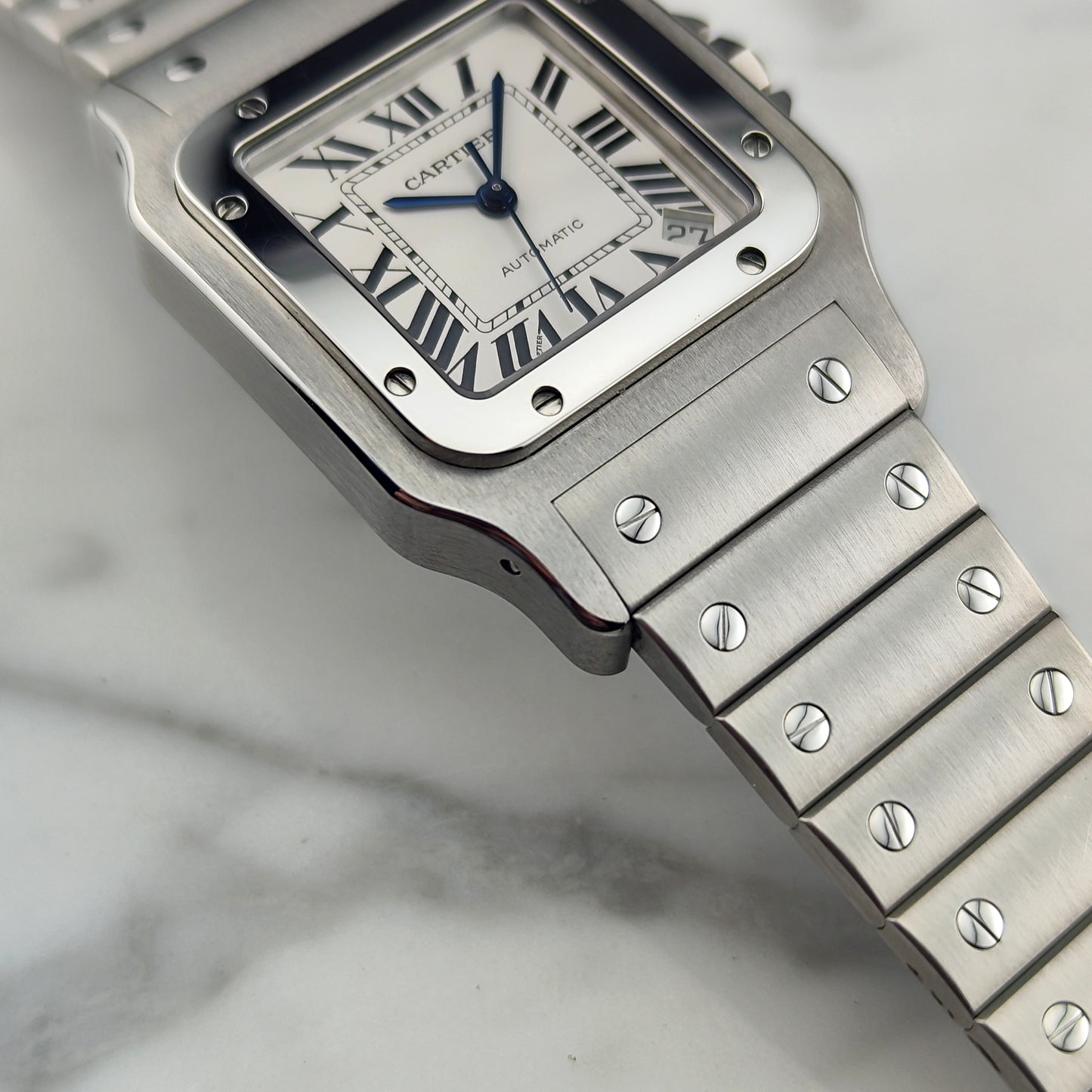 CARTIER Santos Galbee 32mm Mega Fullset Wempe Serviced 12/2025 [REF. 2823]