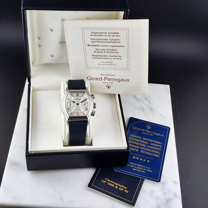 Girard Perregaux Richeville Chronograph Automatic White Dial 1997 – Uhr mit Box und Papieren