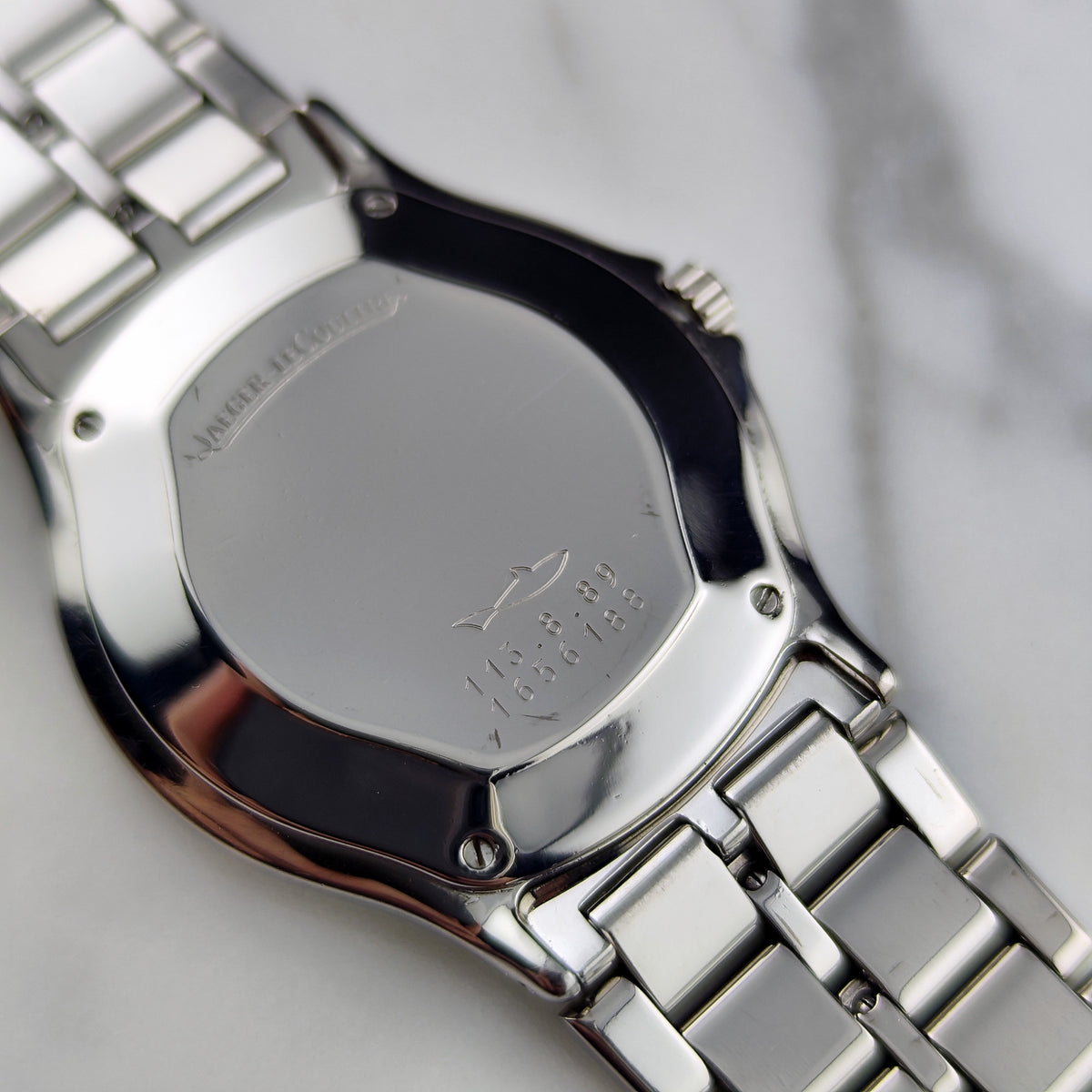 Jaeger LeCoultre Heraion Automatic Grey Dial – Gehäuseboden mit Gravur