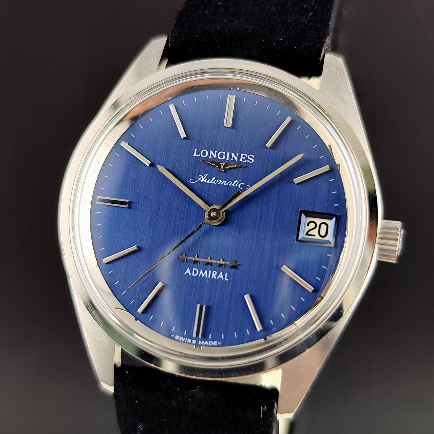 LONGINES Admiral Automatic Blue Dial 5-Star 1975 Serviced 07/2026 [REF. 1563]