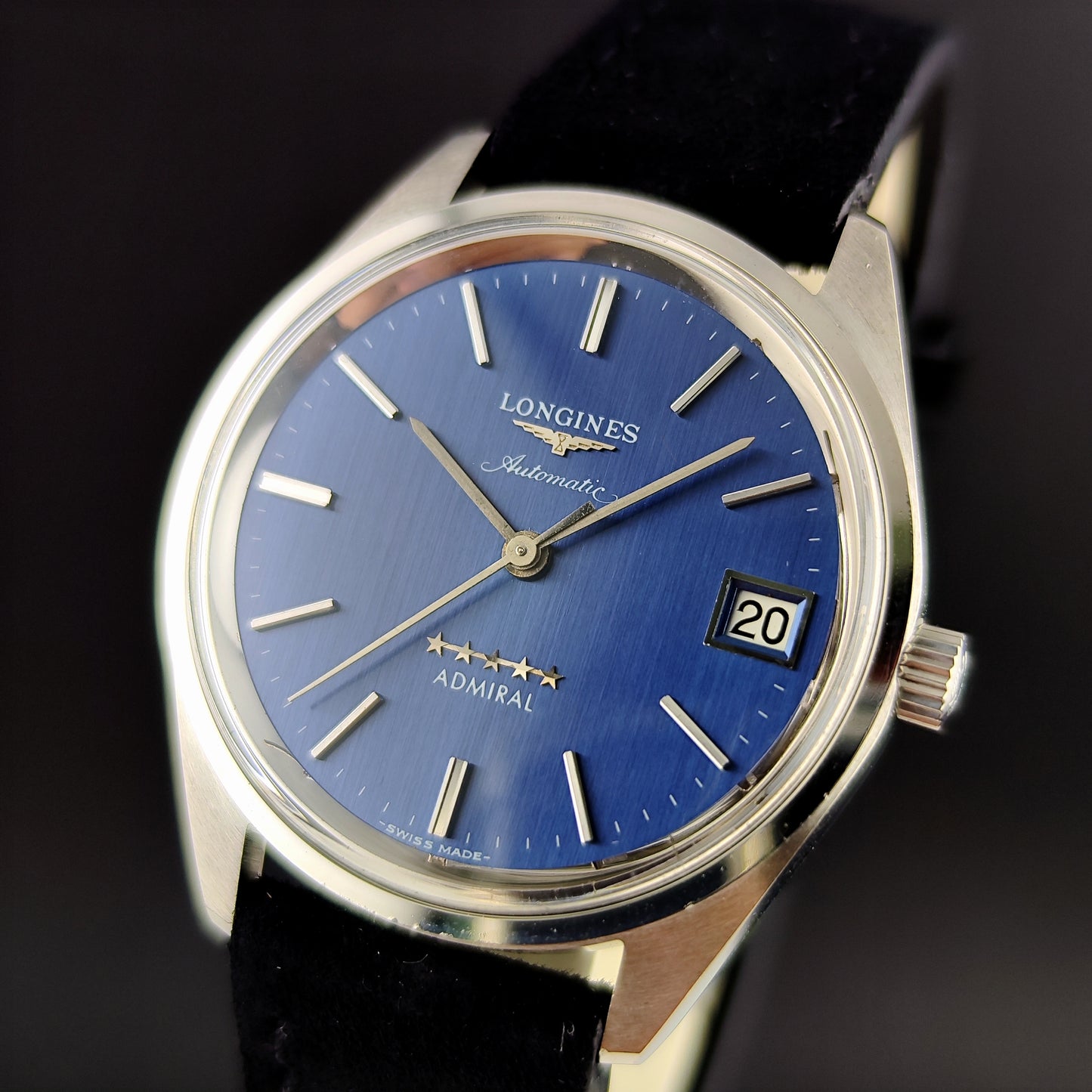 LONGINES Admiral Automatic Blue Dial 5-Star 1975 Serviced 07/2026 [REF. 1563]