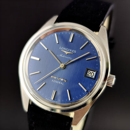 LONGINES Admiral Automatic Blue Dial 5-Star 1975 Serviced 07/2026 [REF. 1563]