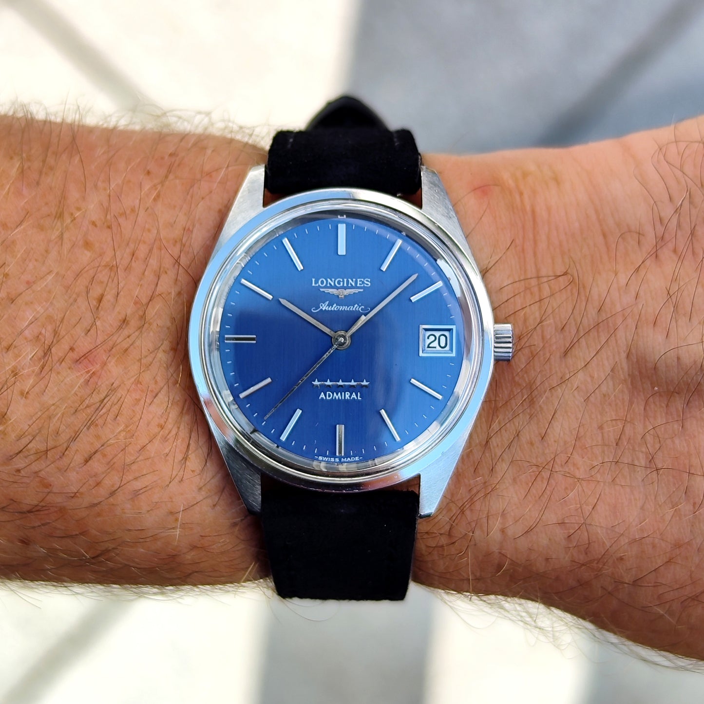 LONGINES Admiral Automatic Blue Dial 5-Star 1975 Serviced 07/2026 [REF. 1563]