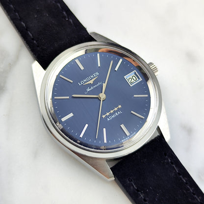 LONGINES Admiral Automatic Blue Dial 5-Star 1975 Serviced 07/2026 [REF. 1563]