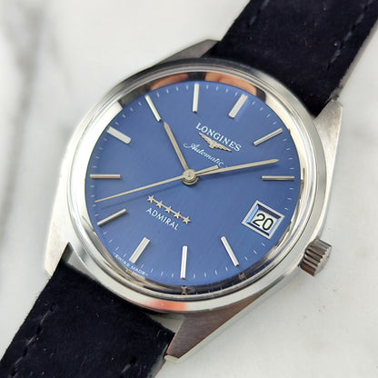 LONGINES Admiral Automatic Blue Dial 5-Star 1975 Serviced 07/2026 [REF. 1563]
