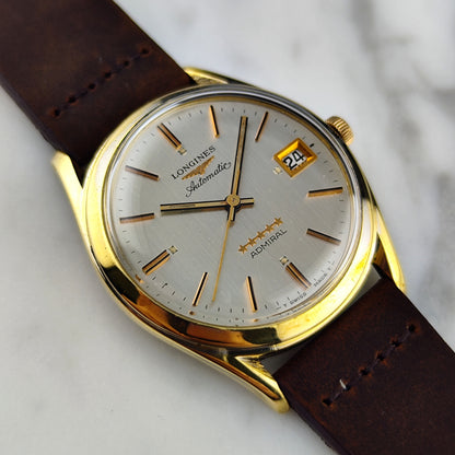 LONGINES Admiral Automatic Gold White Dial 1968 Serviced 06/2026 [REF. 8336]