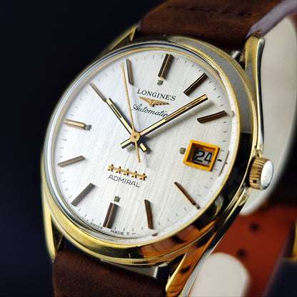 LONGINES Admiral Automatic Gold White Dial 1968 Serviced 06/2026 [REF. 8336]