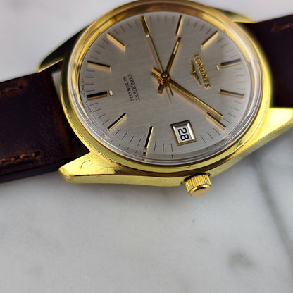 Longines Conquest Automatic Gold 1969 White Dial – Bild 10