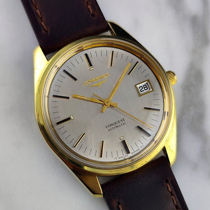 Longines Conquest Automatic Gold 1969 White Dial – Bild 13