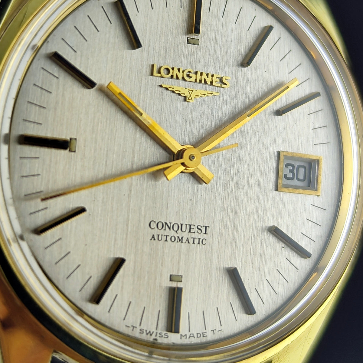 Longines Conquest Automatic Gold 1969 White Dial – Bild 15