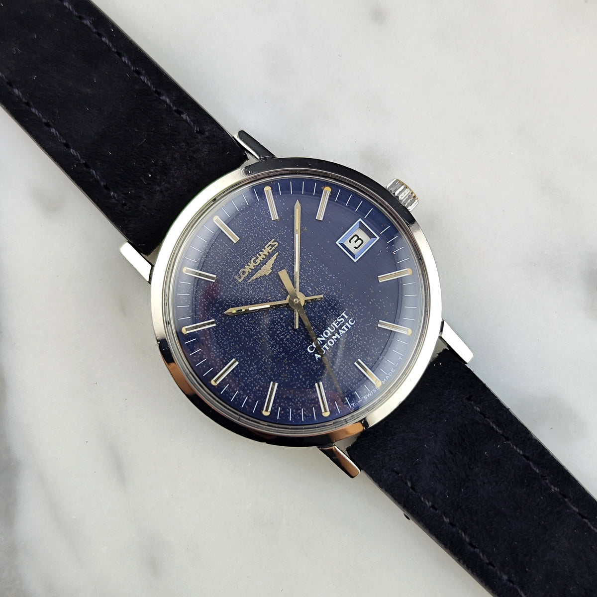 LONGINES Conquest Automatic Blue Dial Date Serviced 09/2026 [REF. 1569-2]