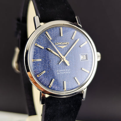 LONGINES Conquest Automatic Blue Dial Date Serviced 09/2026 [REF. 1569-2]