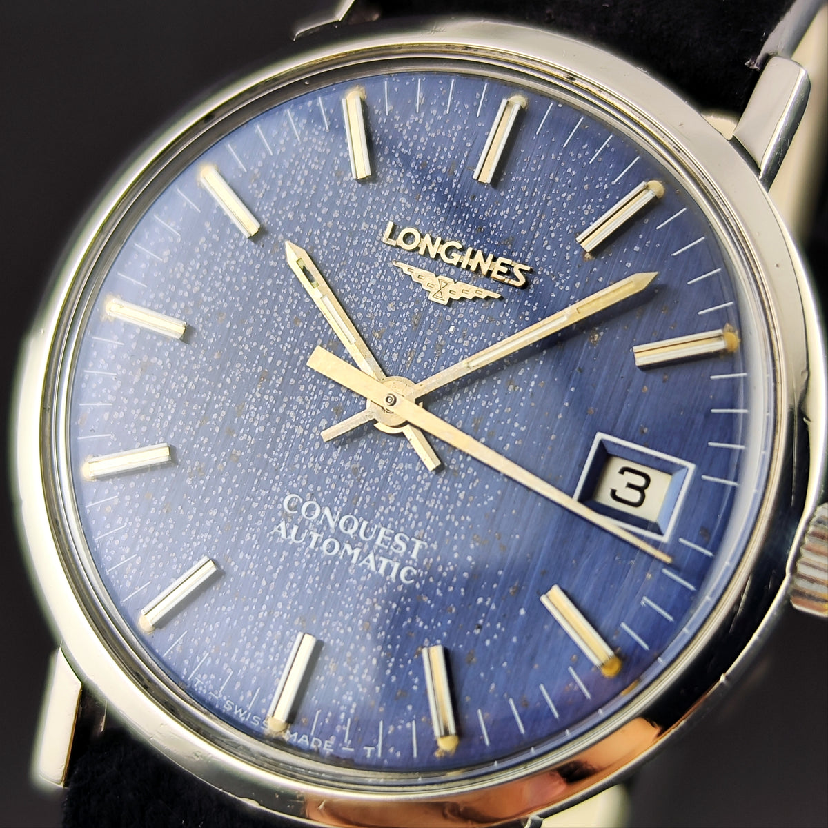 LONGINES Conquest Automatic Blue Dial Date Serviced 09/2026 [REF. 1569-2]