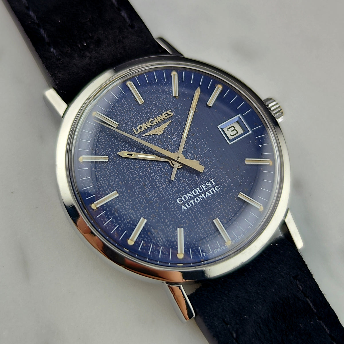 LONGINES Conquest Automatic Blue Dial Date Serviced 09/2026 [REF. 1569-2]
