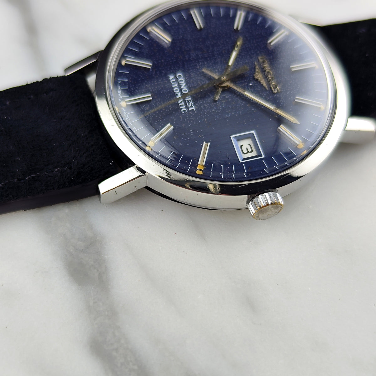 LONGINES Conquest Automatic Blue Dial Date Serviced 09/2026 [REF. 1569-2]