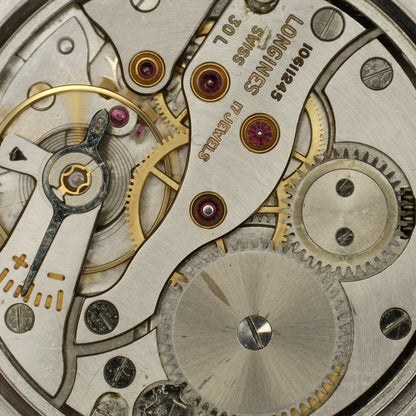 LONGINES Flagship Rare Black Dial Gold Hands 1958 [REF. 2465]