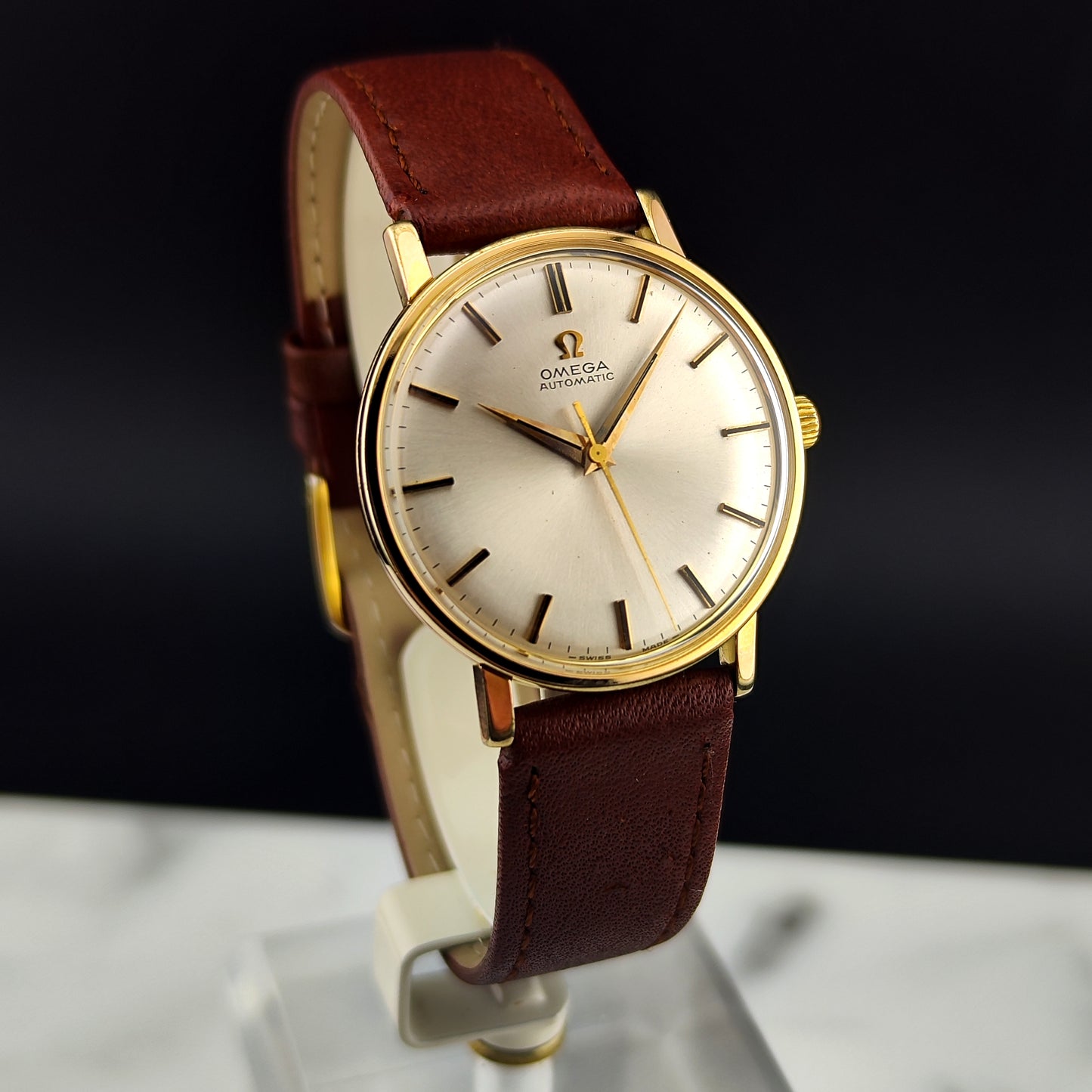 OMEGA Automatic Gold White Dial 1967 Serviced 01/2026 [REF. 161.00009]