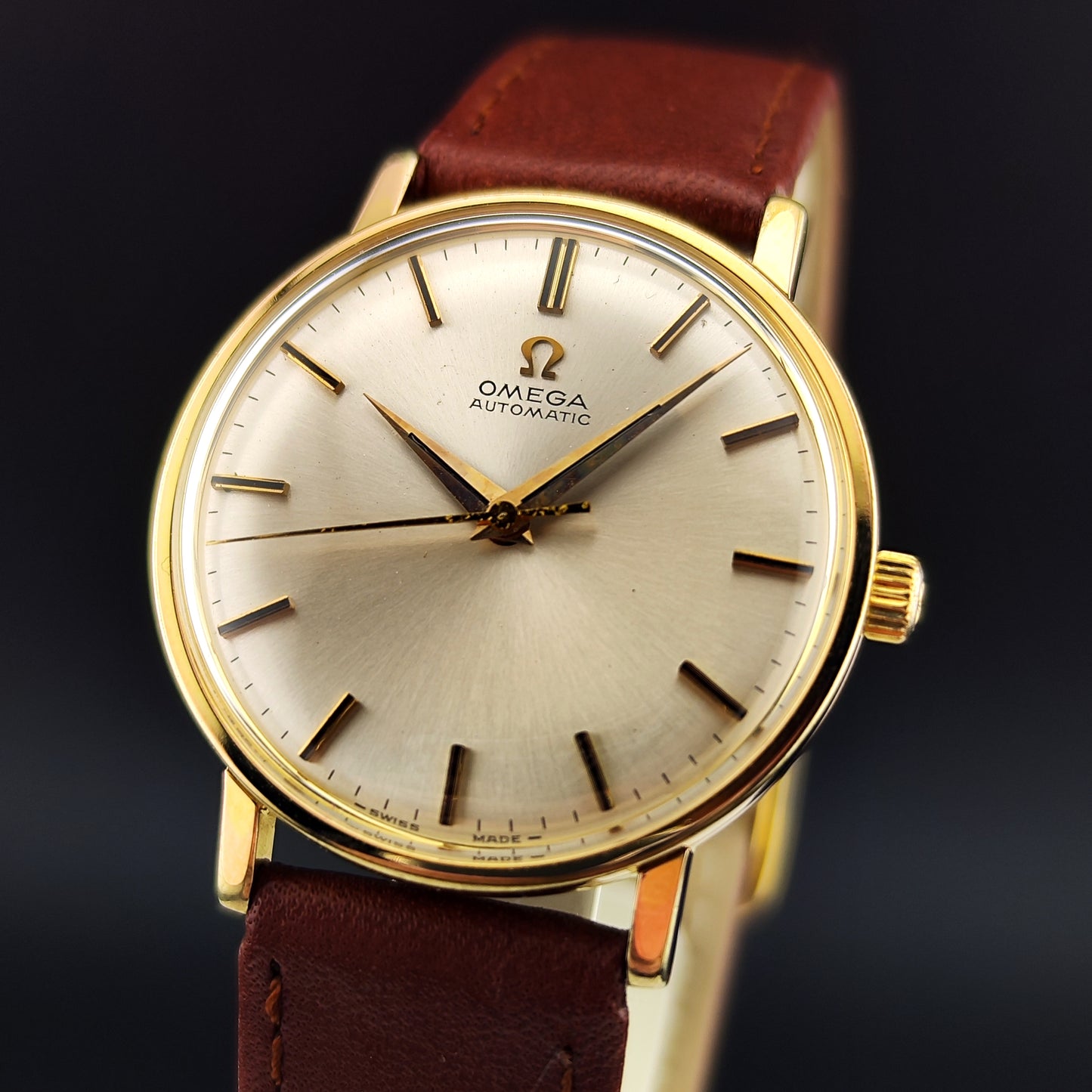 OMEGA Automatic Gold White Dial 1967 Serviced 01/2026 [REF. 161.00009]