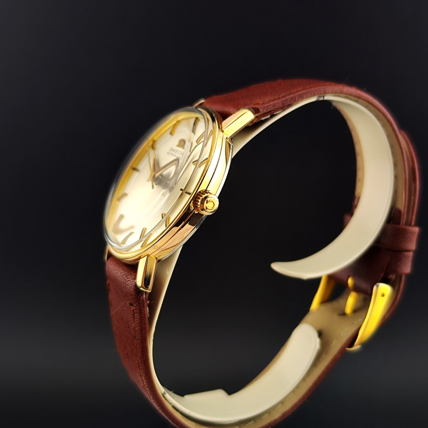 OMEGA Automatic Gold White Dial 1967 Serviced 01/2026 [REF. 161.00009]