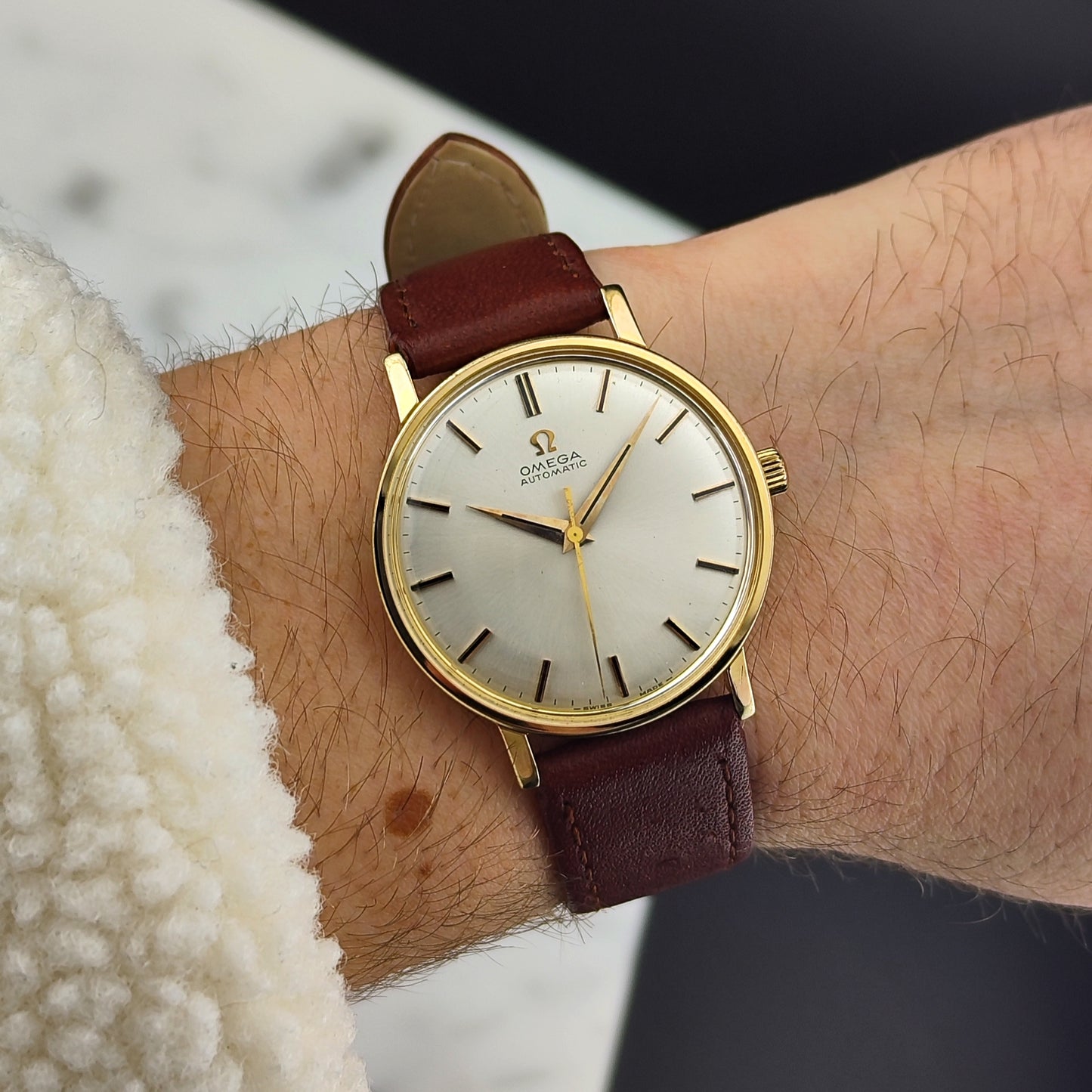 OMEGA Automatic Gold White Dial 1967 Serviced 01/2026 [REF. 161.00009]