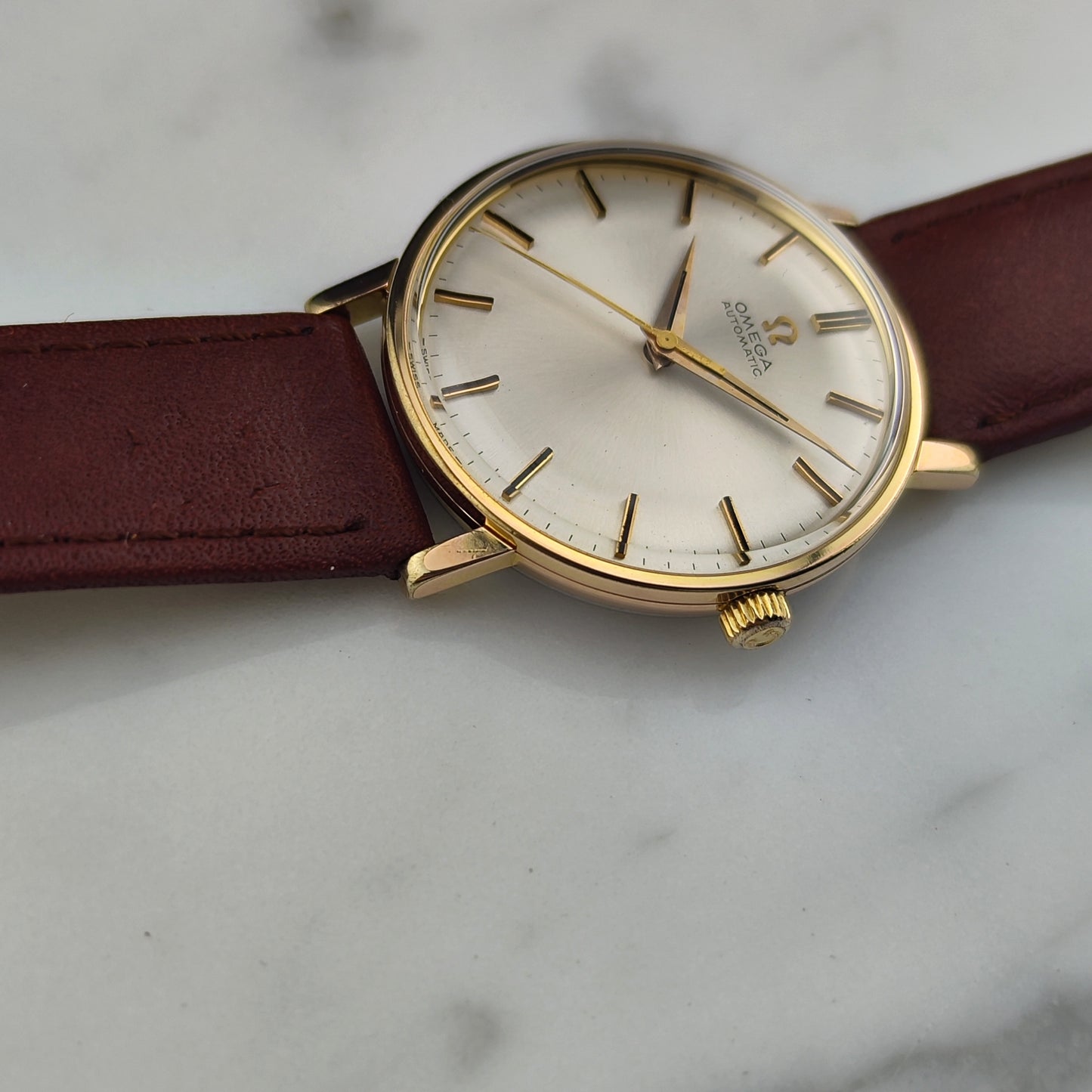 OMEGA Automatic Gold White Dial 1967 Serviced 01/2026 [REF. 161.00009]