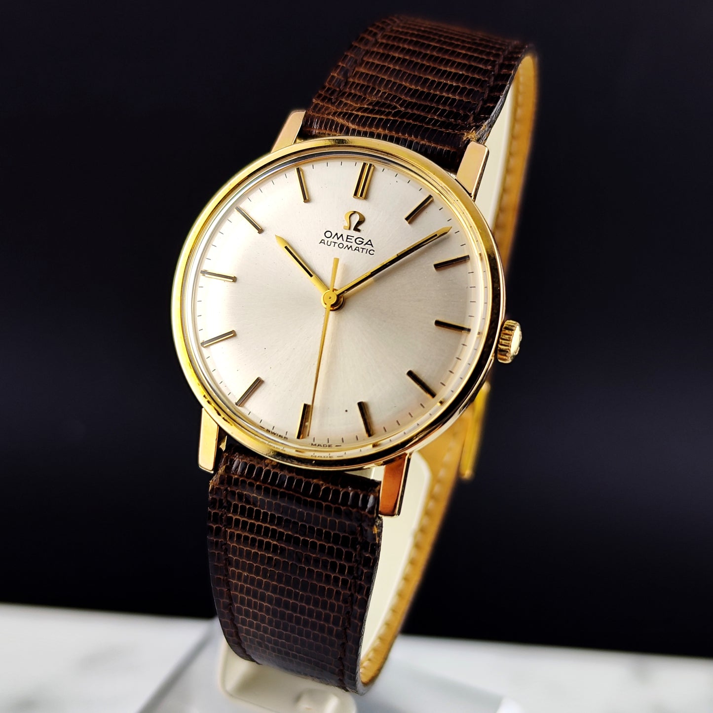 OMEGA Automatic Gold White Dial Mint+ 1965 Serviced 03/2026 [REF. 161.009]