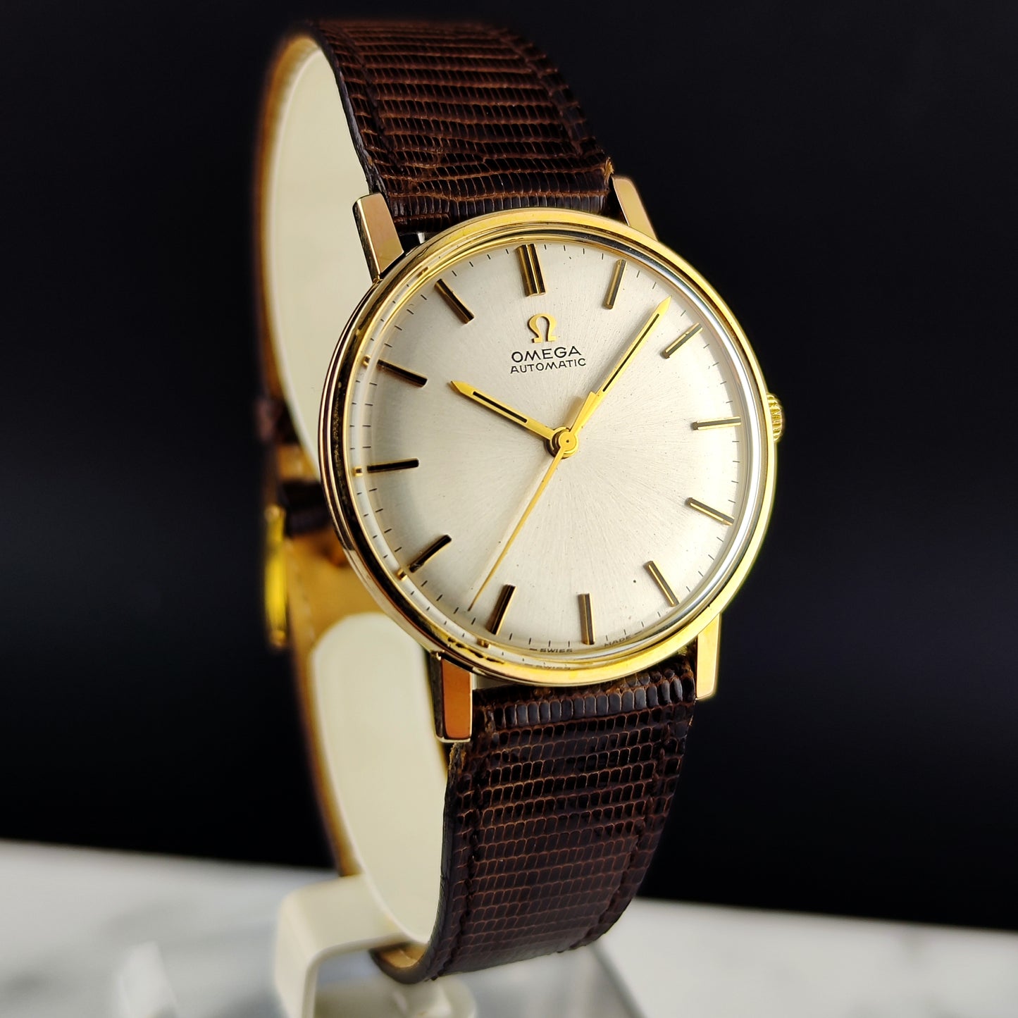 OMEGA Automatic Gold White Dial Mint+ 1965 Serviced 03/2026 [REF. 161.009]