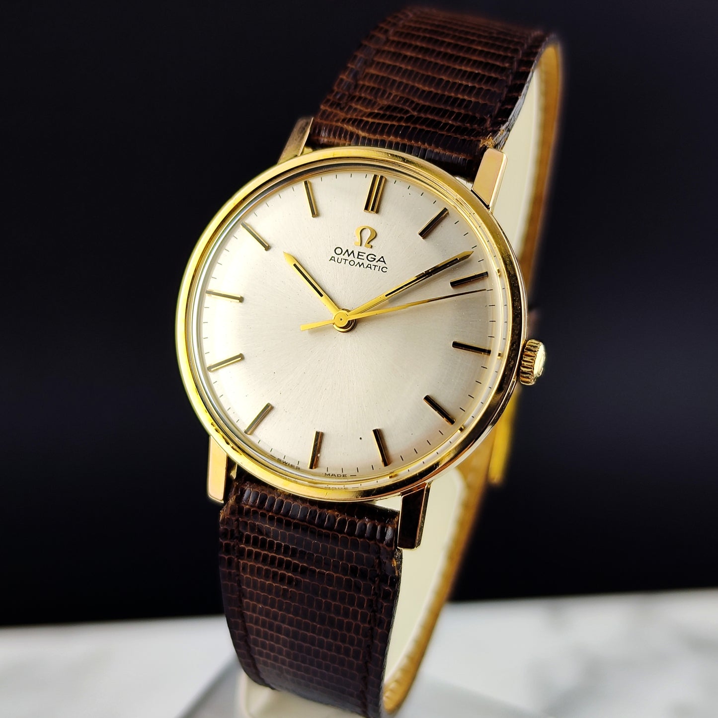 OMEGA Automatic Gold White Dial Mint+ 1965 Serviced 03/2026 [REF. 161.009]