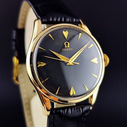 OMEGA Classic 80 Micron Gold Plated Black Dial 1958 [REF. 2905]