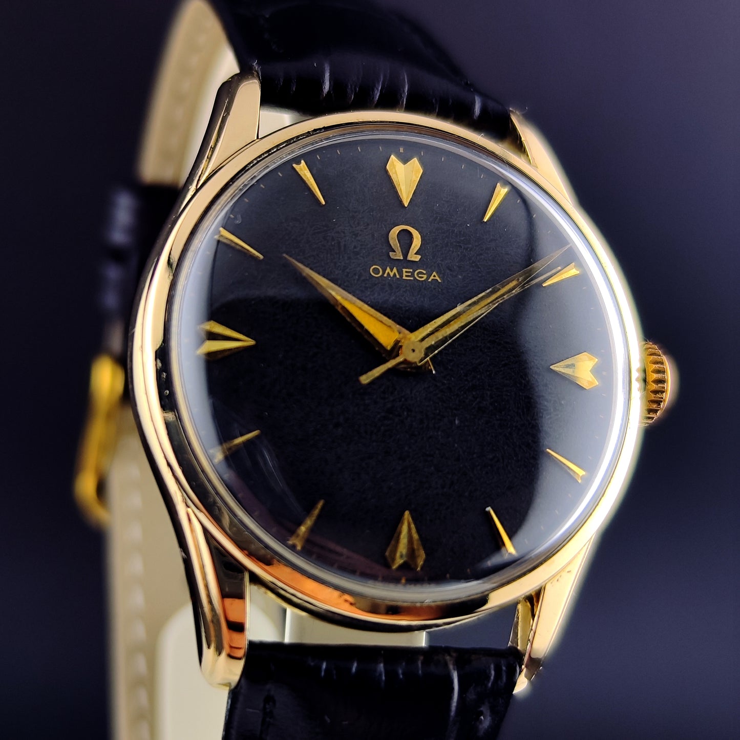 OMEGA Classic 80 Micron Gold Plated Black Dial 1958 [REF. 2905]