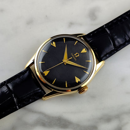 OMEGA Classic 80 Micron Gold Plated Black Dial 1958 [REF. 2905]
