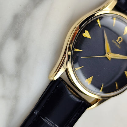 OMEGA Classic 80 Micron Gold Plated Black Dial 1958 [REF. 2905]