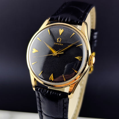 OMEGA Classic 80 Micron Gold Plated Black Dial 1958 [REF. 2905]
