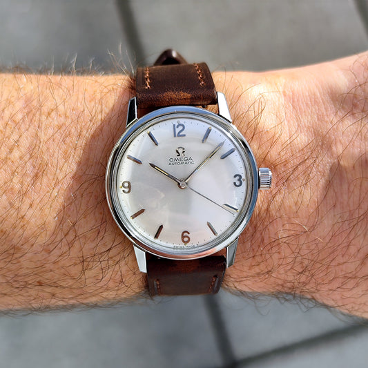 Omega Classic Automatic Gold Steel White Dial 1966 Serviced 10/2026 – Bild 1