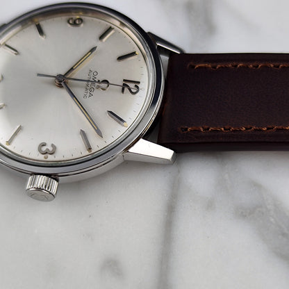 Omega Classic Automatic Gold Steel White Dial 1966 Serviced 10/2026 – Bild 11