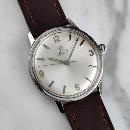Omega Classic Automatic Gold Steel White Dial 1966 Serviced 10/2026 – Bild 13