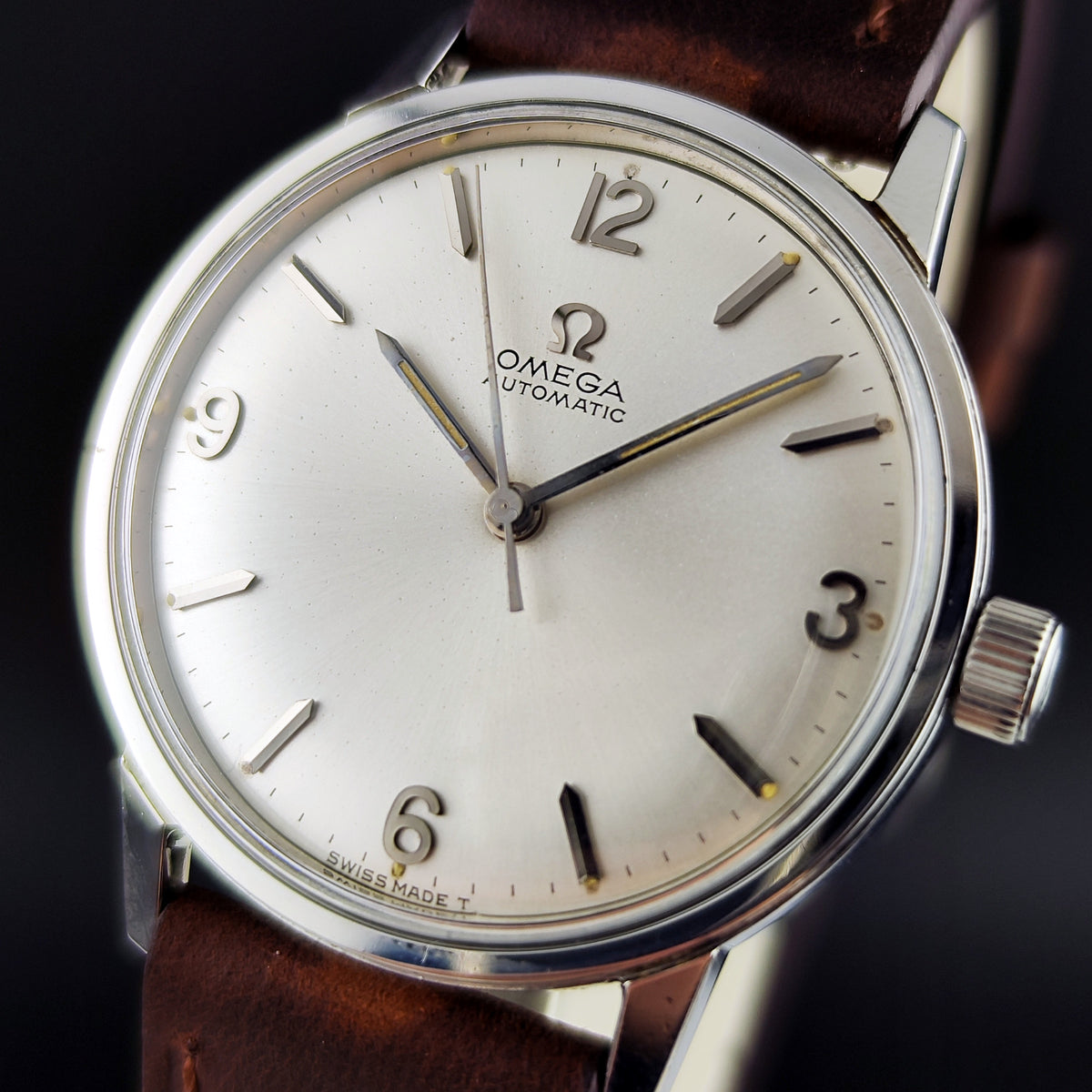 Omega Classic Automatic Gold Steel White Dial 1966 Serviced 10/2026 – Bild 2