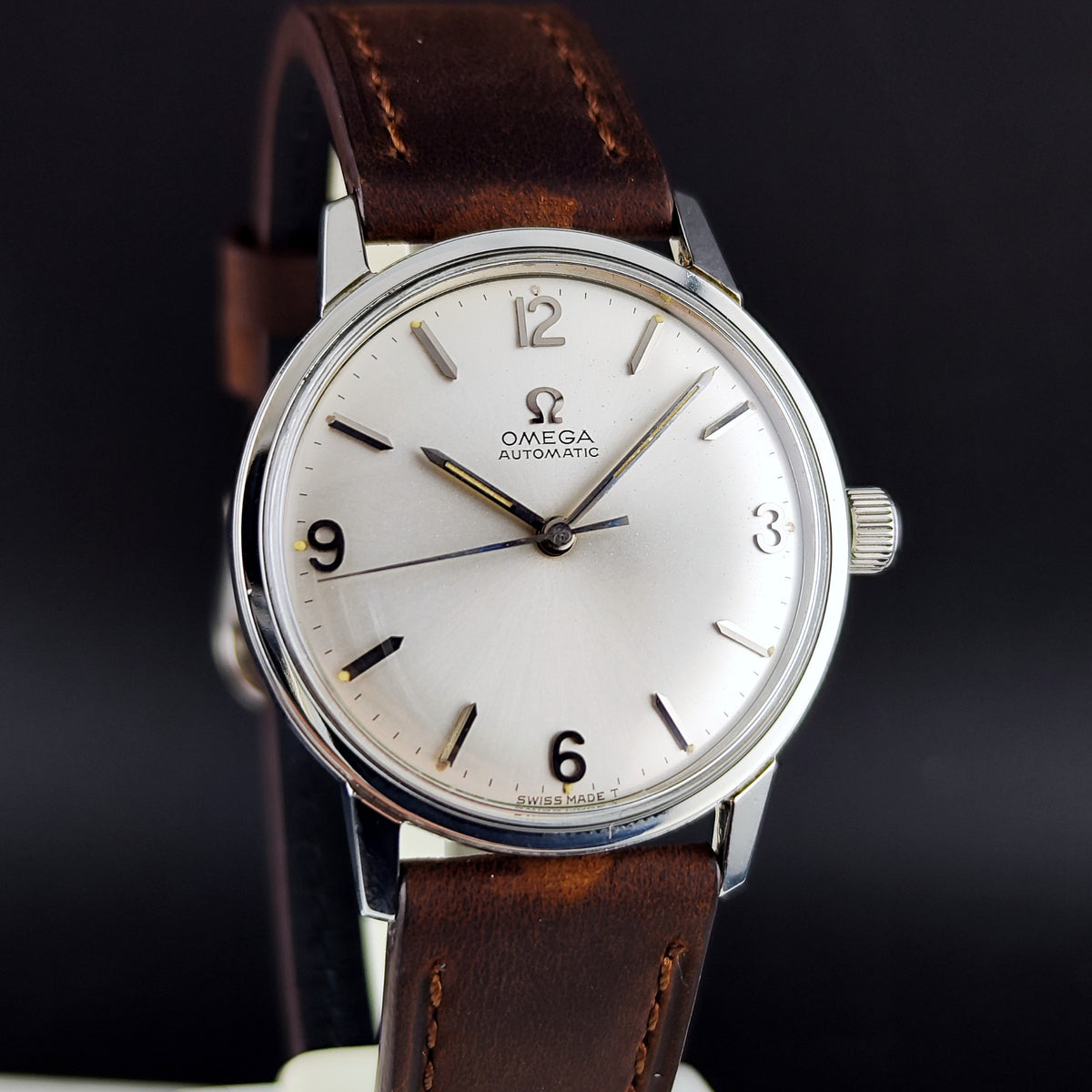 Omega Classic Automatic Gold Steel White Dial 1966 Serviced 10/2026 – Bild 4