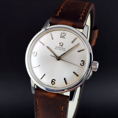 Omega Classic Automatic Gold Steel White Dial 1966 Serviced 10/2026 – Bild 5