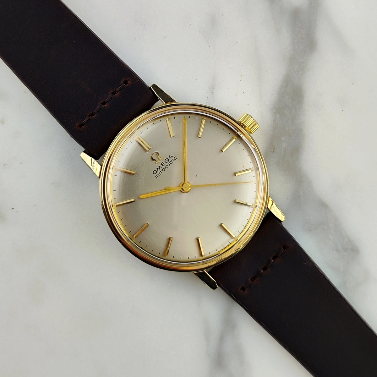 Omega Classic Automatic Gold White Dial 1963 Serviced 09/2026 [REF. 161.009]