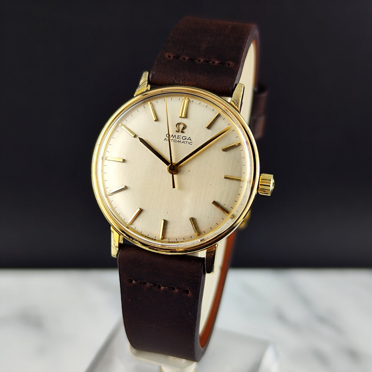 Omega Classic Automatic Gold White Dial 1963 Serviced 09/2026 [REF. 161.009]