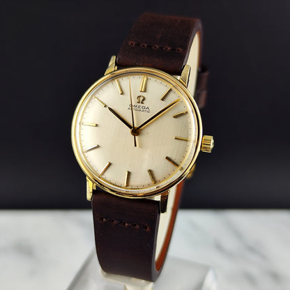 Omega Classic Automatic Gold White Dial 1963 Serviced 09/2026 [REF. 161.009]