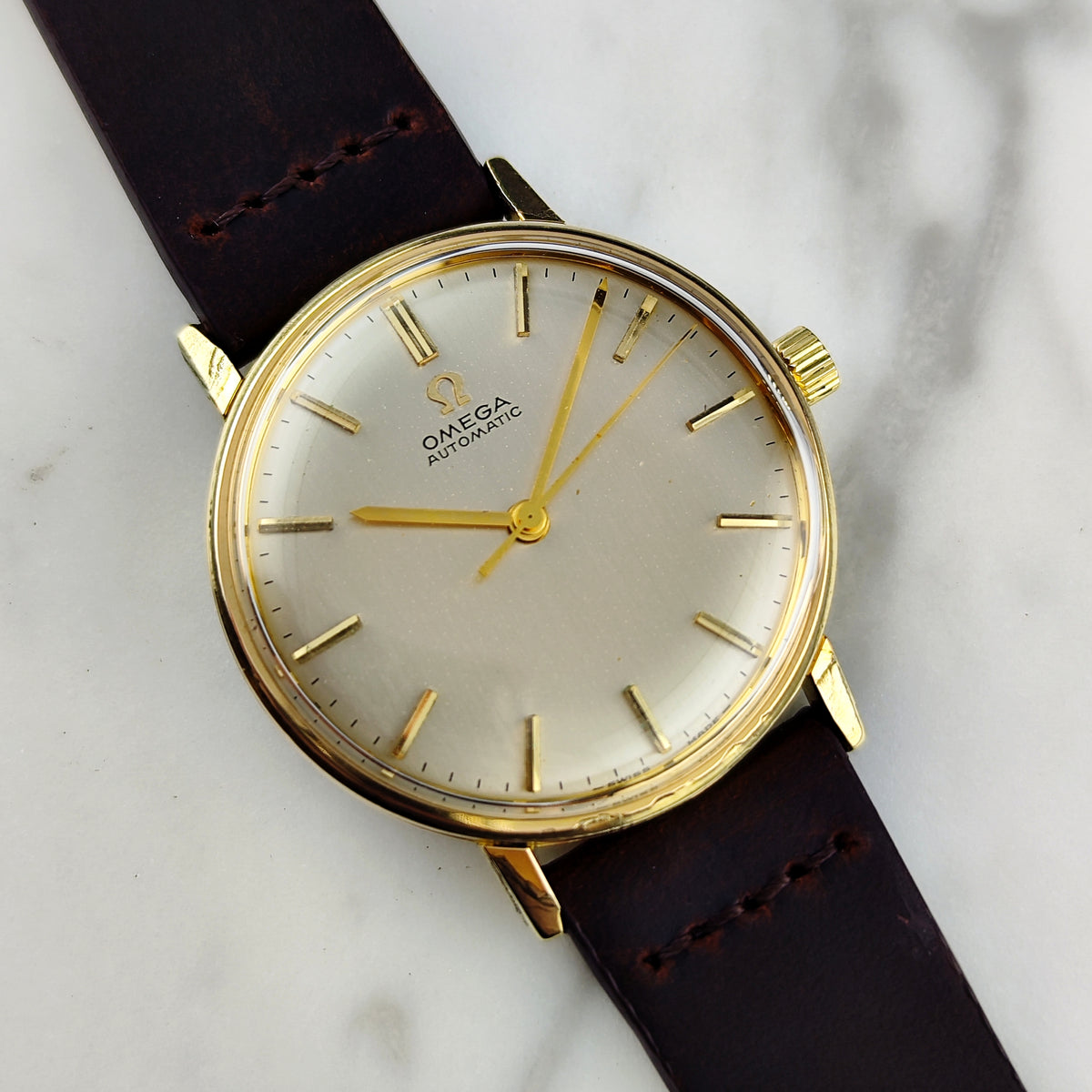 Omega Classic Automatic Gold White Dial 1963 Serviced 09/2026 [REF. 161.009]