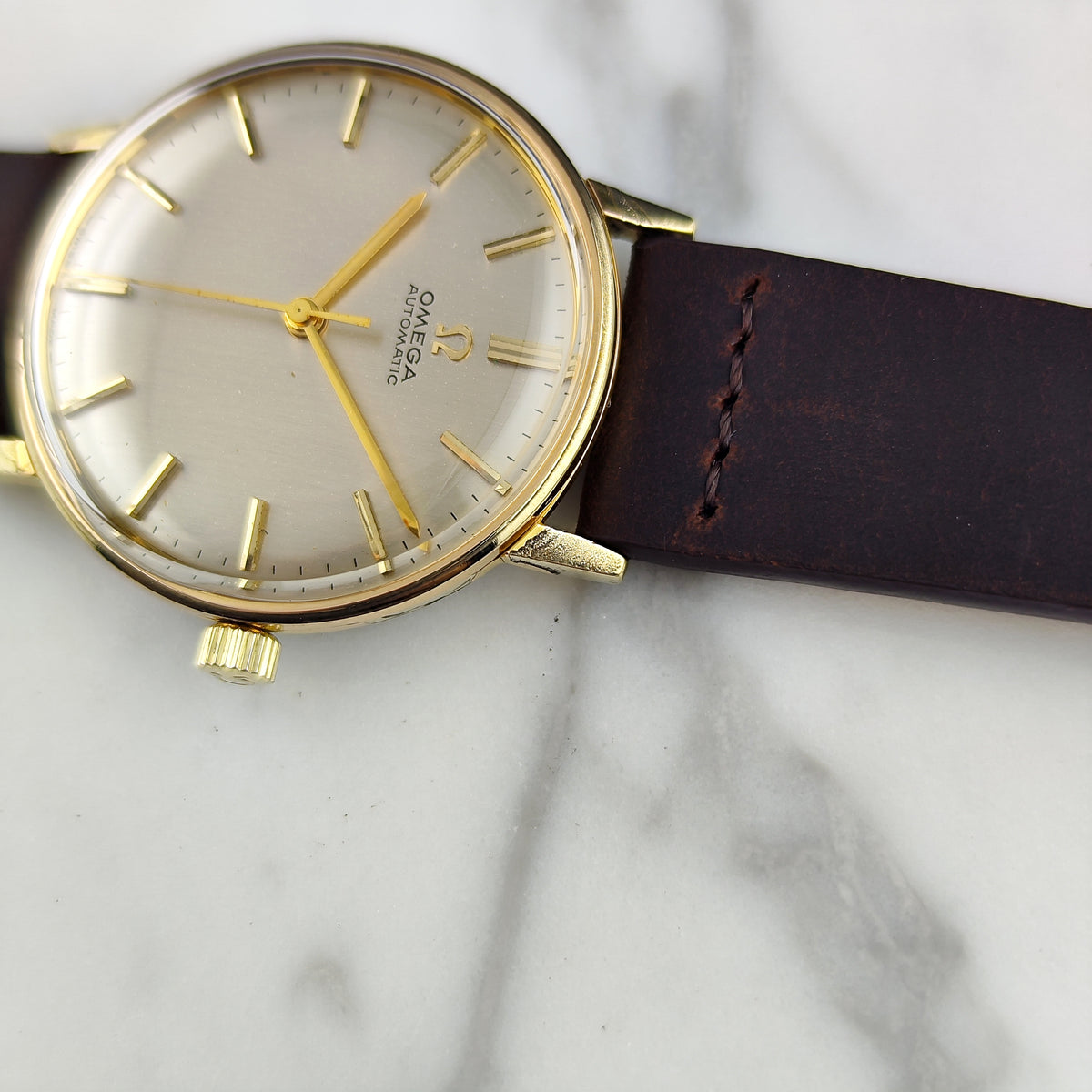 Omega Classic Automatic Gold White Dial 1963 Serviced 09/2026 [REF. 161.009]