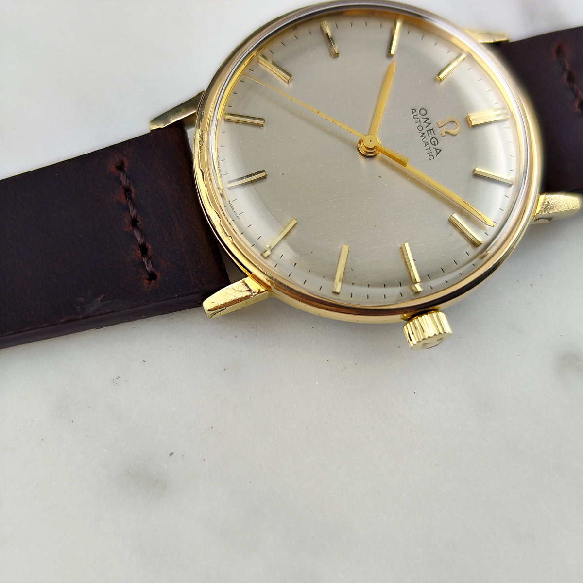 Omega Classic Automatic Gold White Dial 1963 Serviced 09/2026 [REF. 161.009]