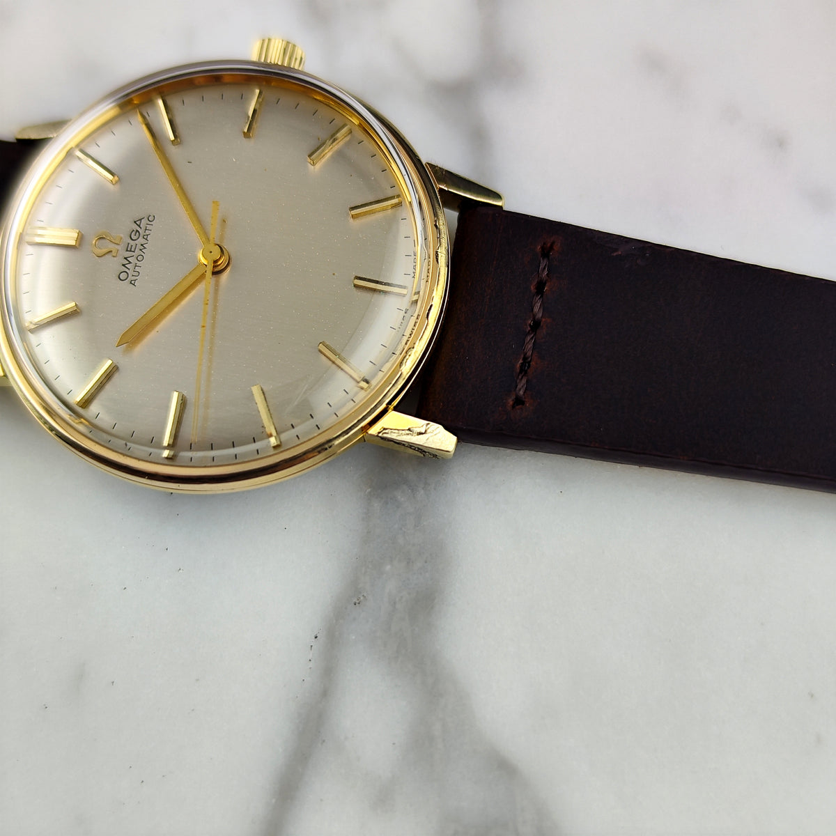 Omega Classic Automatic Gold White Dial 1963 Serviced 09/2026 [REF. 161.009]