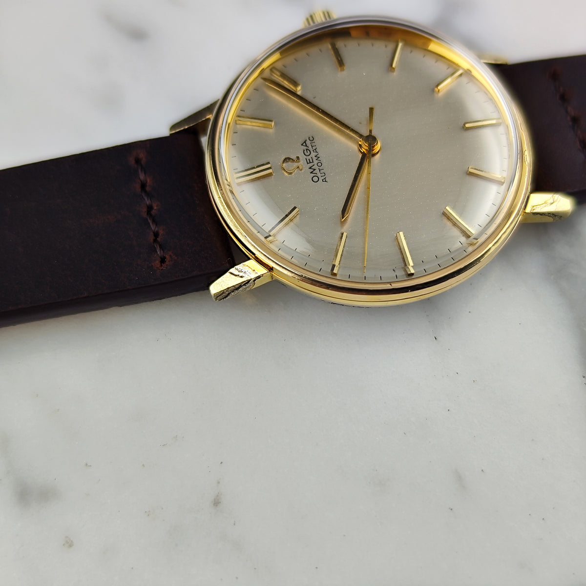 Omega Classic Automatic Gold White Dial 1963 Serviced 09/2026 [REF. 161.009]