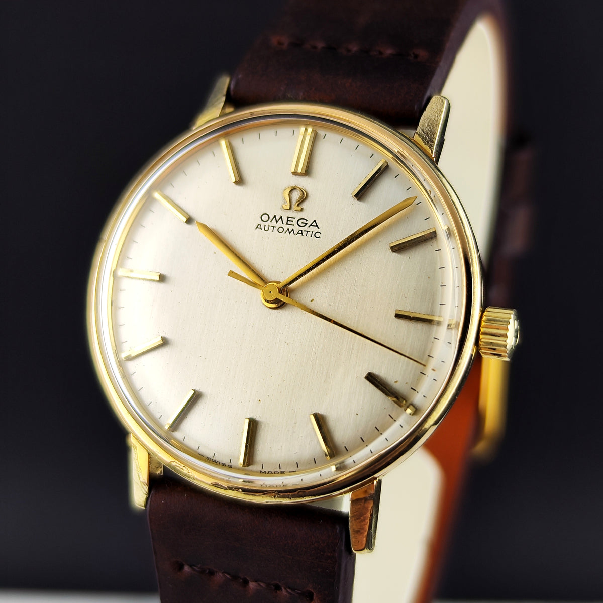 Omega Classic Automatic Gold White Dial 1963 Serviced 09/2026 [REF. 161.009]